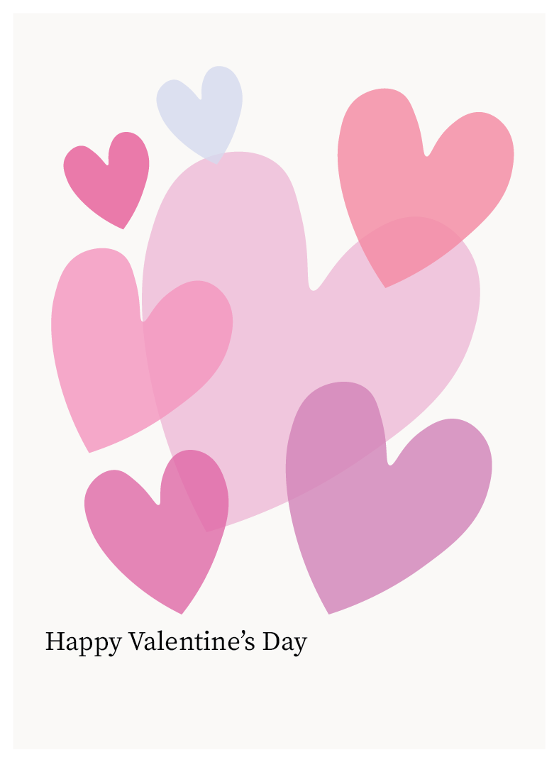 Valentine's Day Card - Hearts