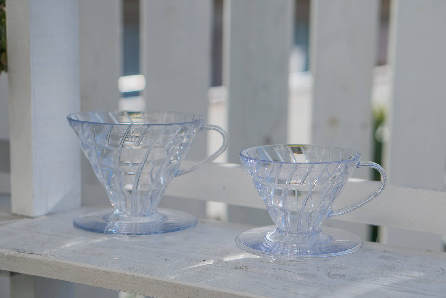 V60 Plastic Coffee Dripper Clear