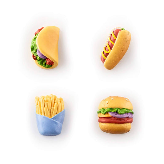 Colorful junk food magnets