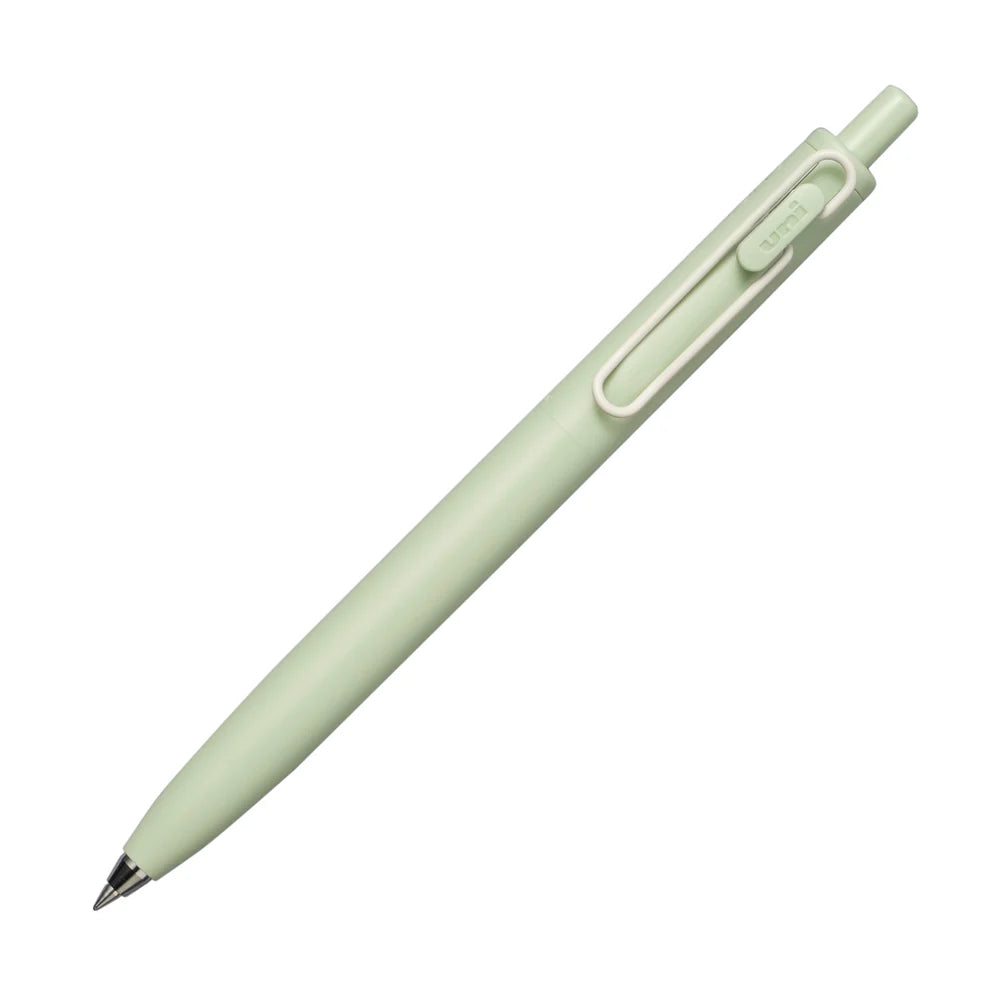Uniball One - Sage green Body - Black Ink