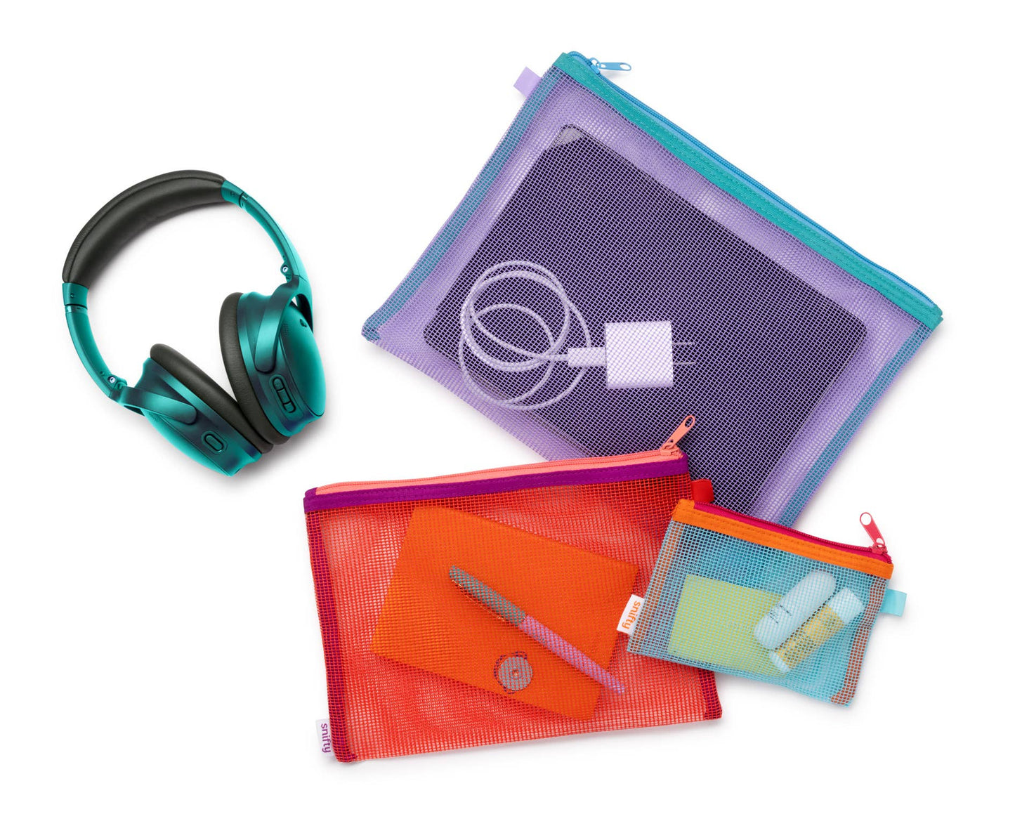 CARRY ON MESH POUCHES - POPPY