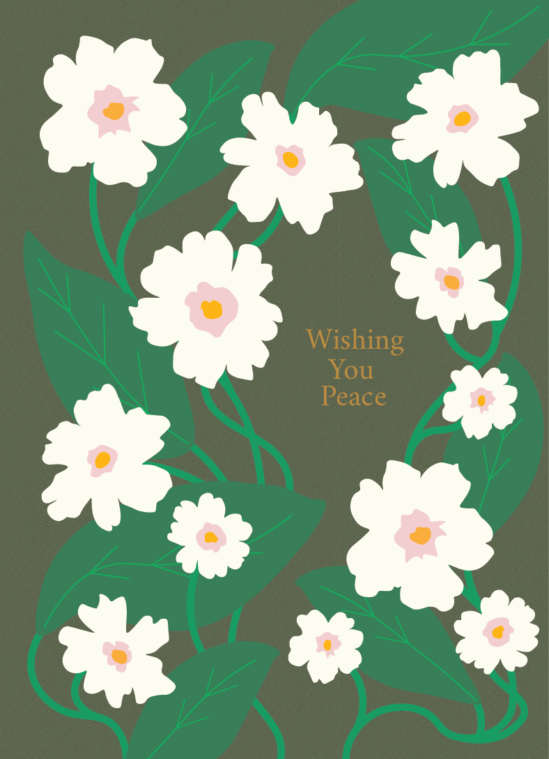 Sympathy Card - Wishing You Peace